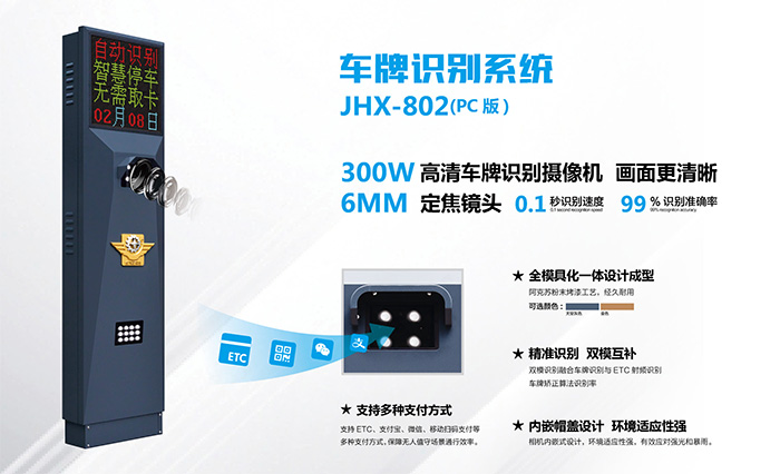 車(chē)牌識(shí)別系統(tǒng)JHX802（PC版）